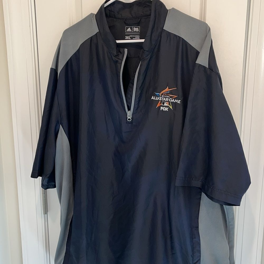 2017 Miami All Star Game Baseball Adidas Batting Jersey Golf Wind Shirt Jacket